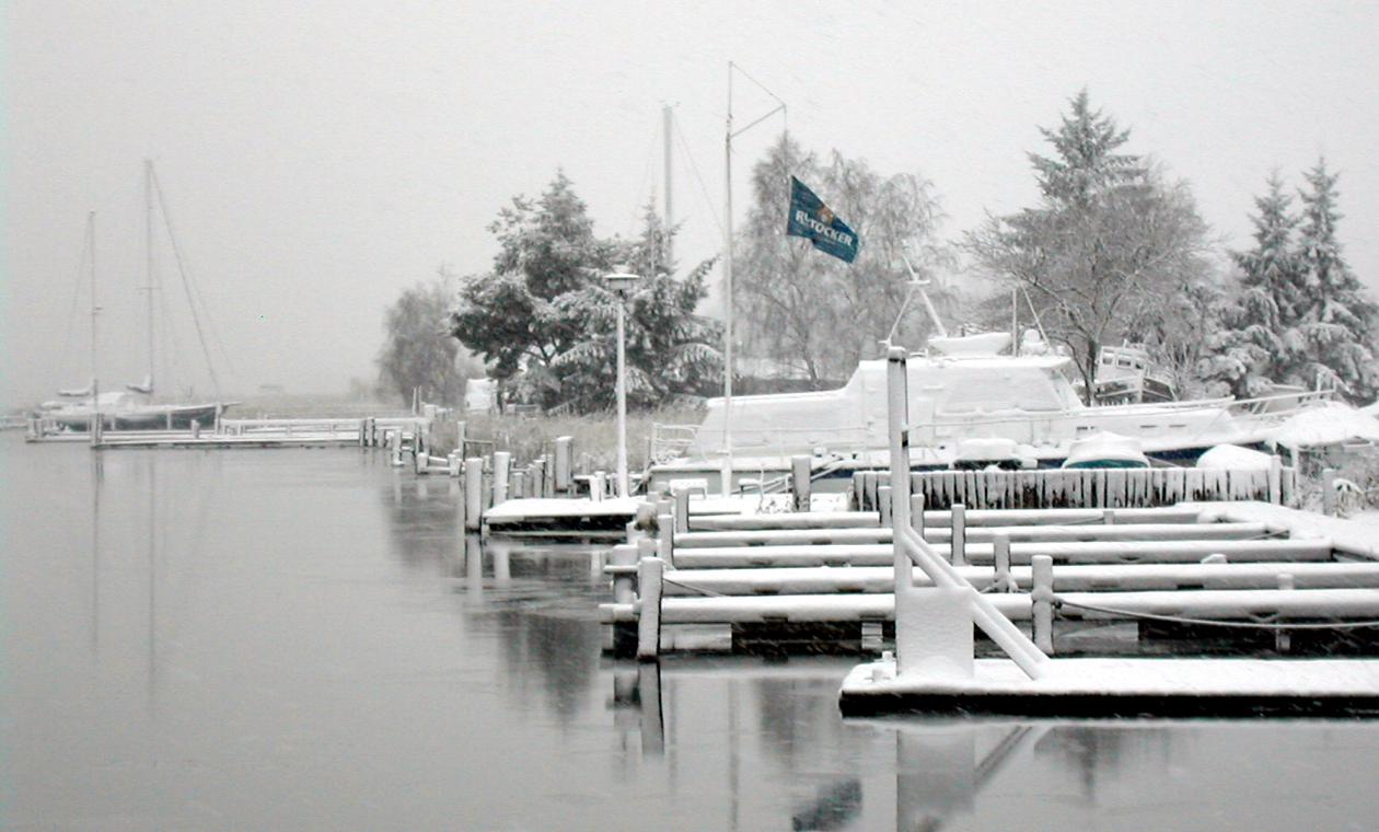 Winter am Hafen im Ostseebad Zingst
