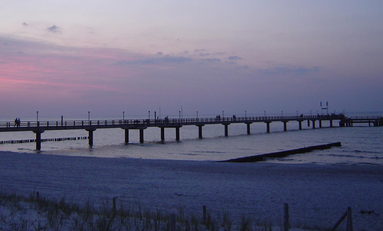 Seebrücke Zingst - Sonnenuntergang an der Ostsee